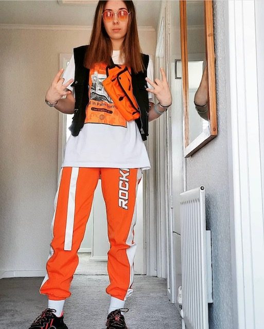 Zara Richards on a commercial shoot